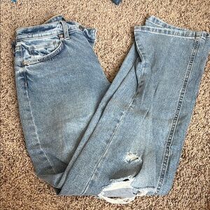 Wild Fable Blue Straight Leg Jeans Distressed Vintage
